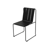 Miller outdoor dining chair – Black