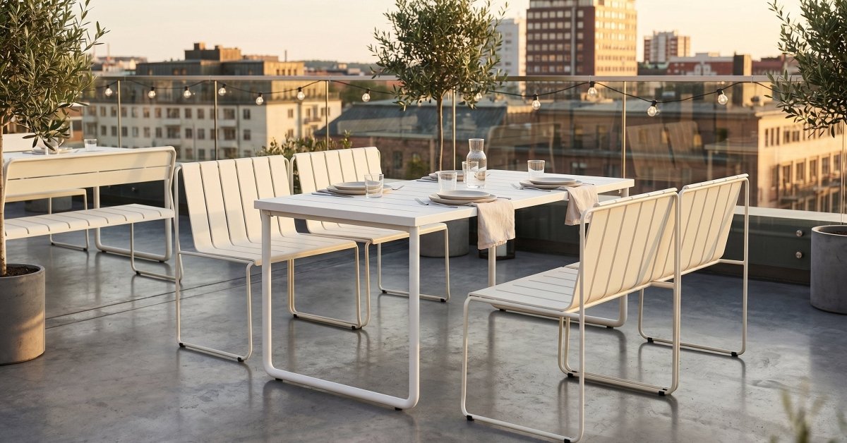Miller Outdoor Cafe Table 80 - Green Loop Global