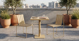 Miller outdoor dining chair on a city rooftop cafe terrace - Green Loop Global