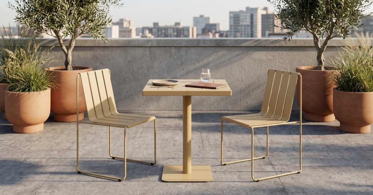 Miller Outdoor Cafe Table 60 - Green Loop Global