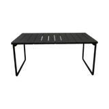 Miller outdoor dining table 160cm – Black