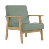 Nolan Armchair – Natural Oak / Sage