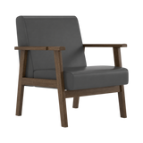 Nolan Armchair – Walnut Oak / Charcoal