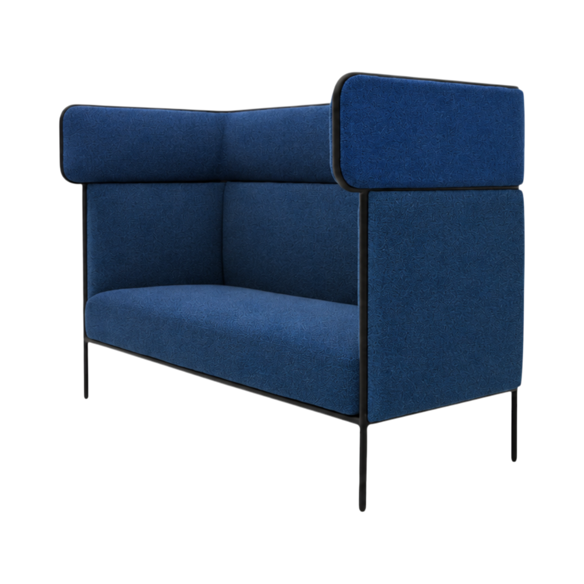 Oliver Highback 3-Seater Sofa – Blue