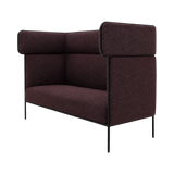 Oliver Highback 3-Seater Sofa – Burgundy