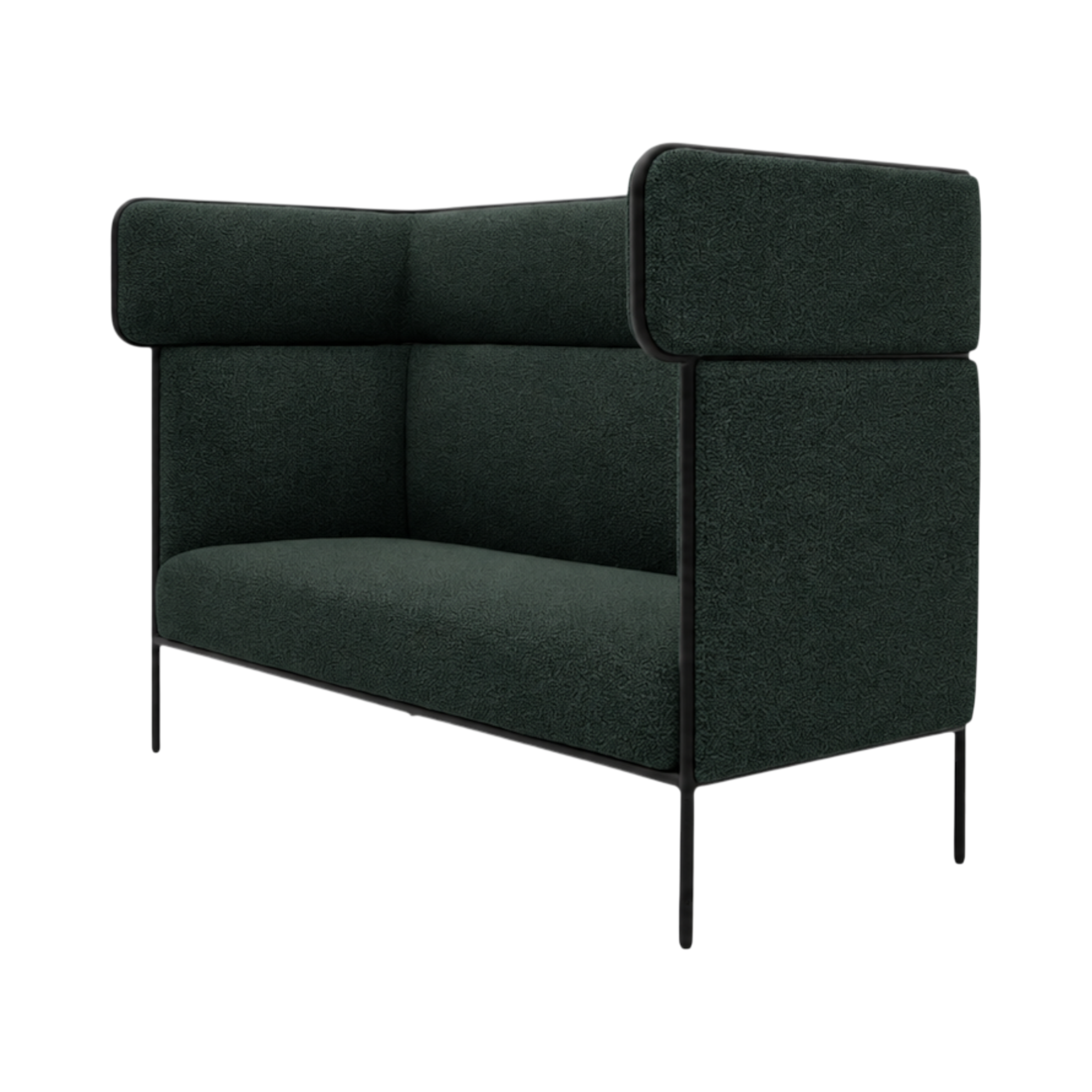 Oliver Highback 2-Seater Sofa – Green