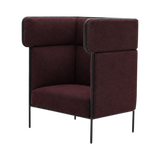 Oliver Highback Lounge Chair – Burgundy