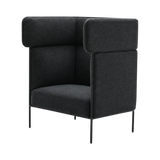 Oliver Highback Lounge Chair – Charcoal