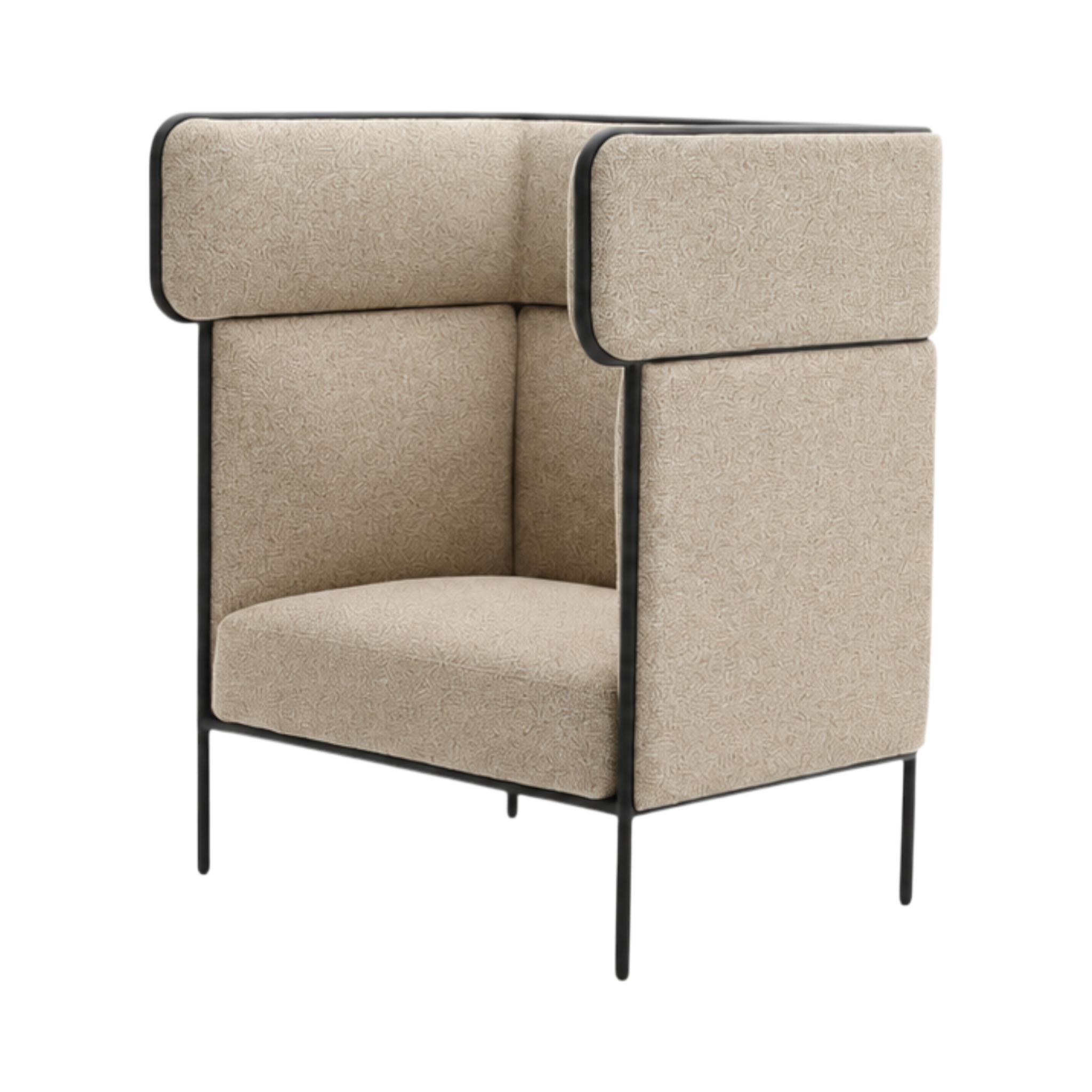 Oliver Highback Lounge Chair – Oat