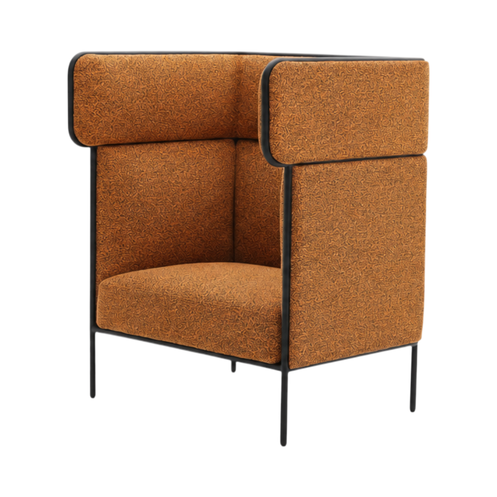 Oliver Highback Lounge Chair – Orange
