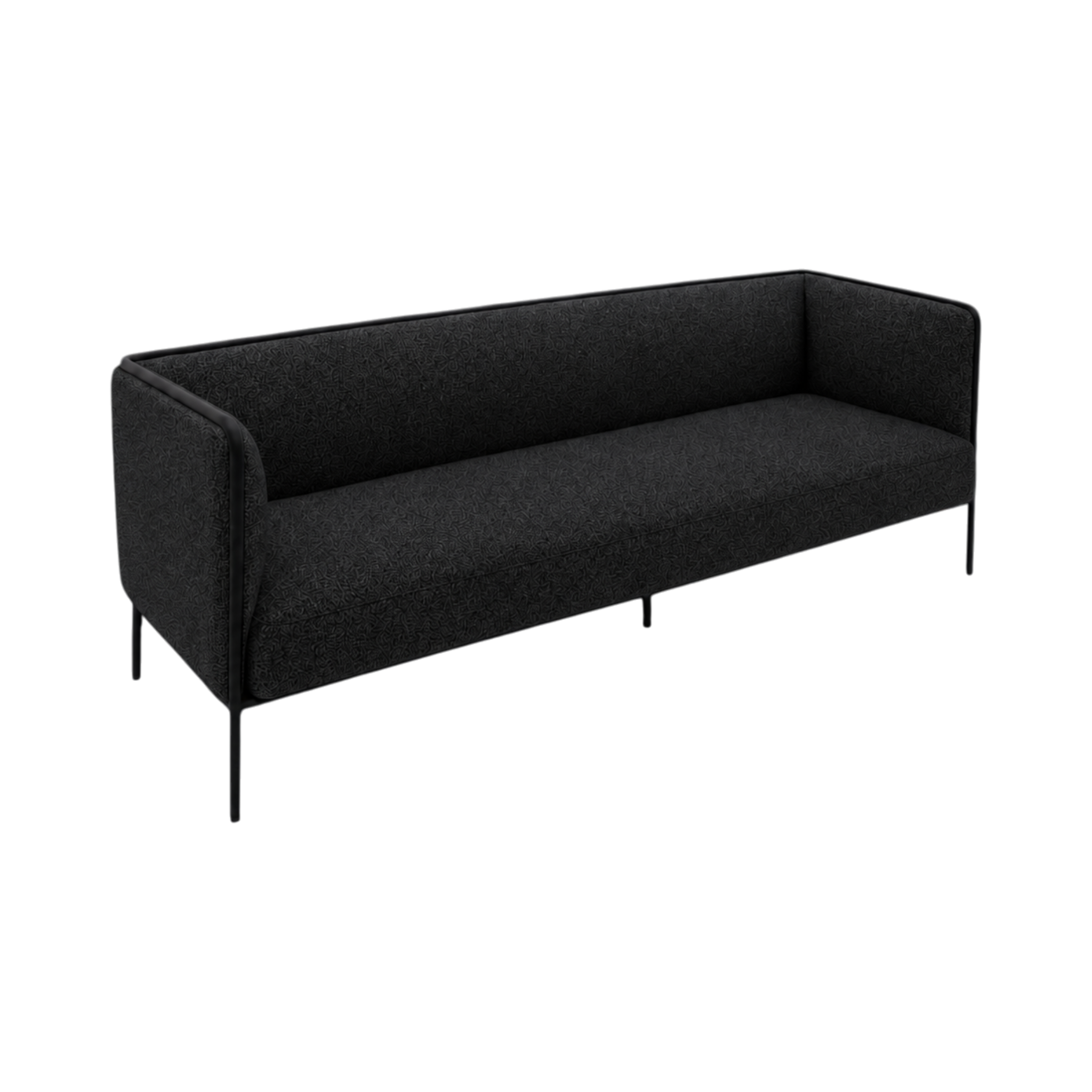 Oliver Lowback 3-Seater Sofa - Green Loop Global furniture