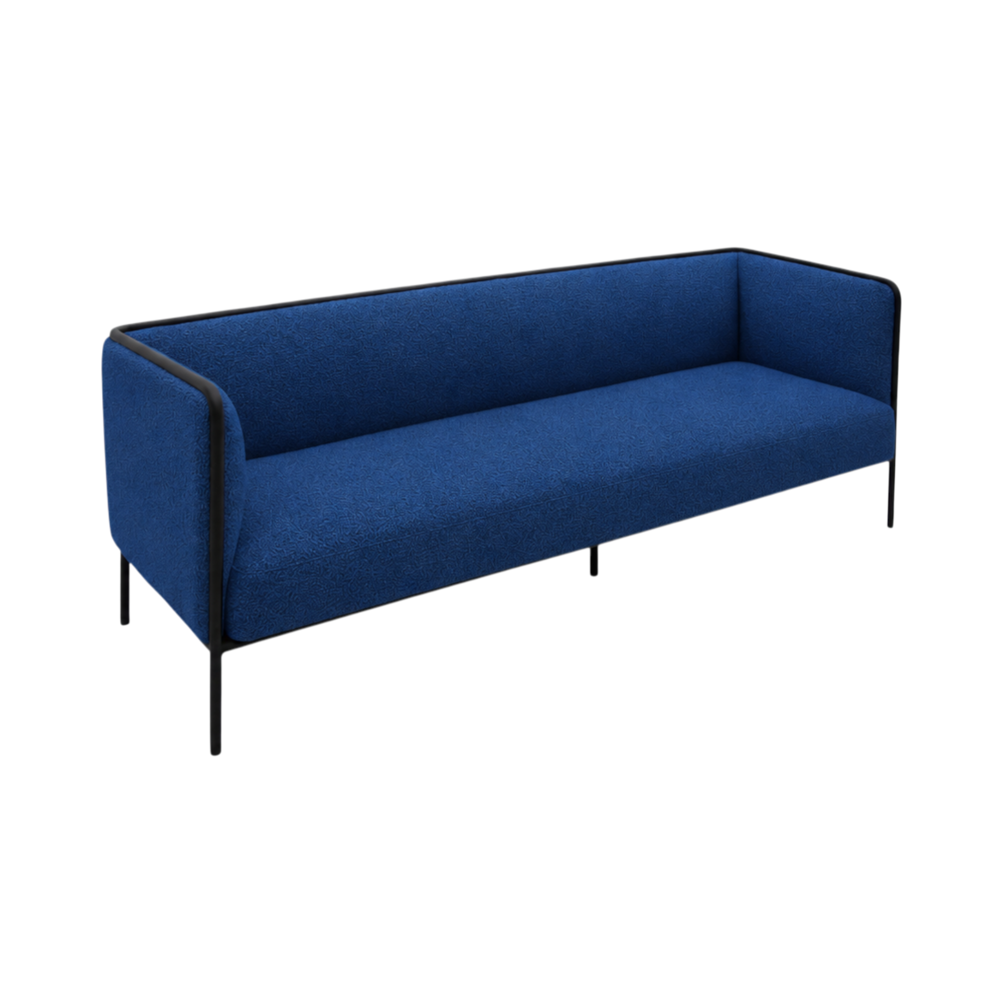 Oliver Lowback 3-Seater Sofa – Blue