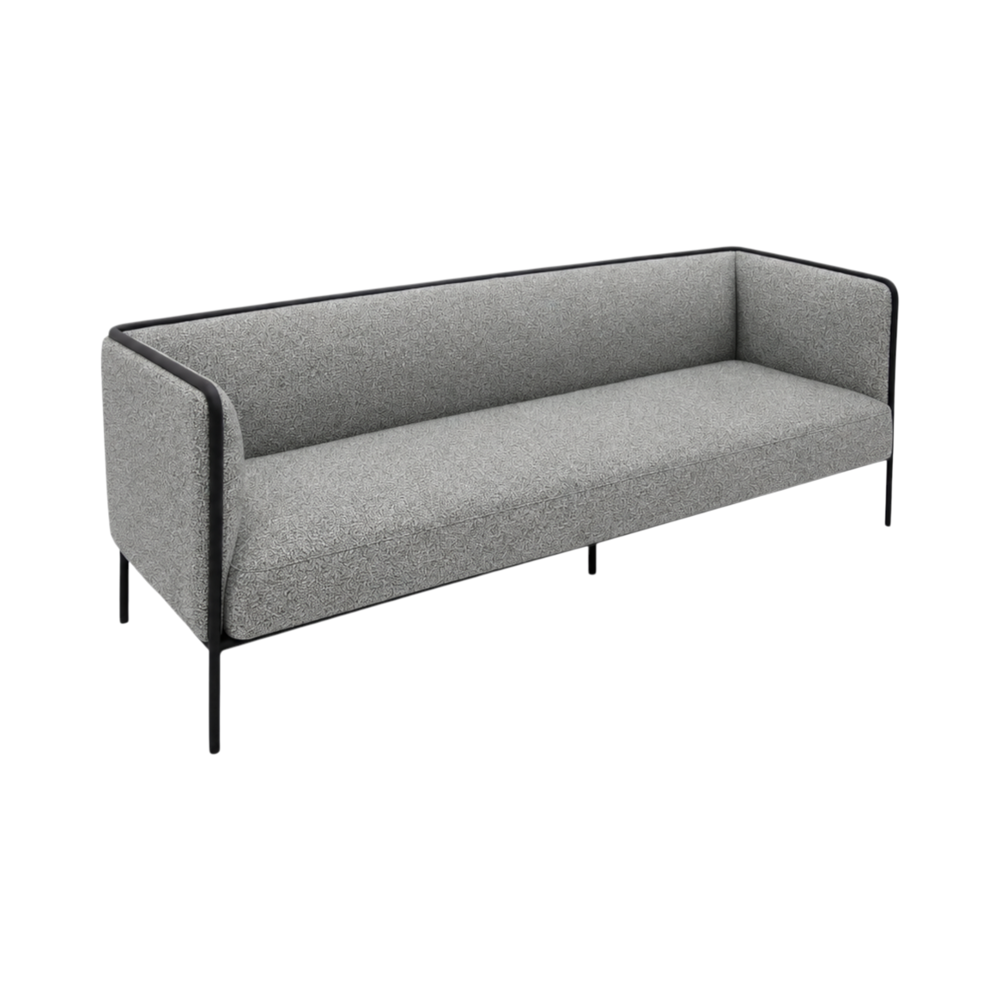 Oliver Lowback 2-Seater Sofa – Grey