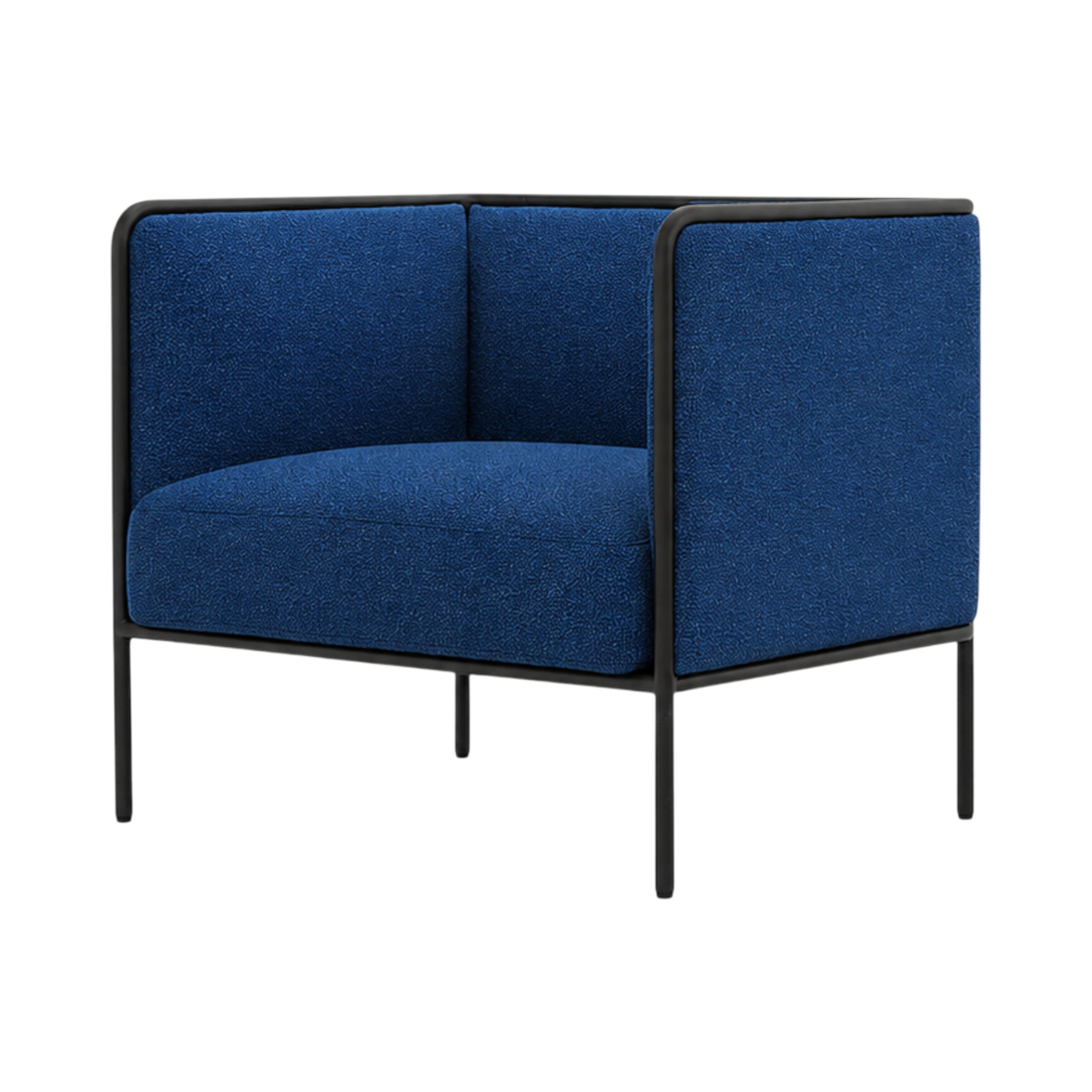 Oliver Lowback Lounge Chair – Blue