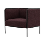 Oliver Lowback Lounge Chair – Burgundy