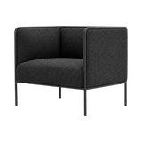 Oliver Lowback Lounge Chair – Charcoal