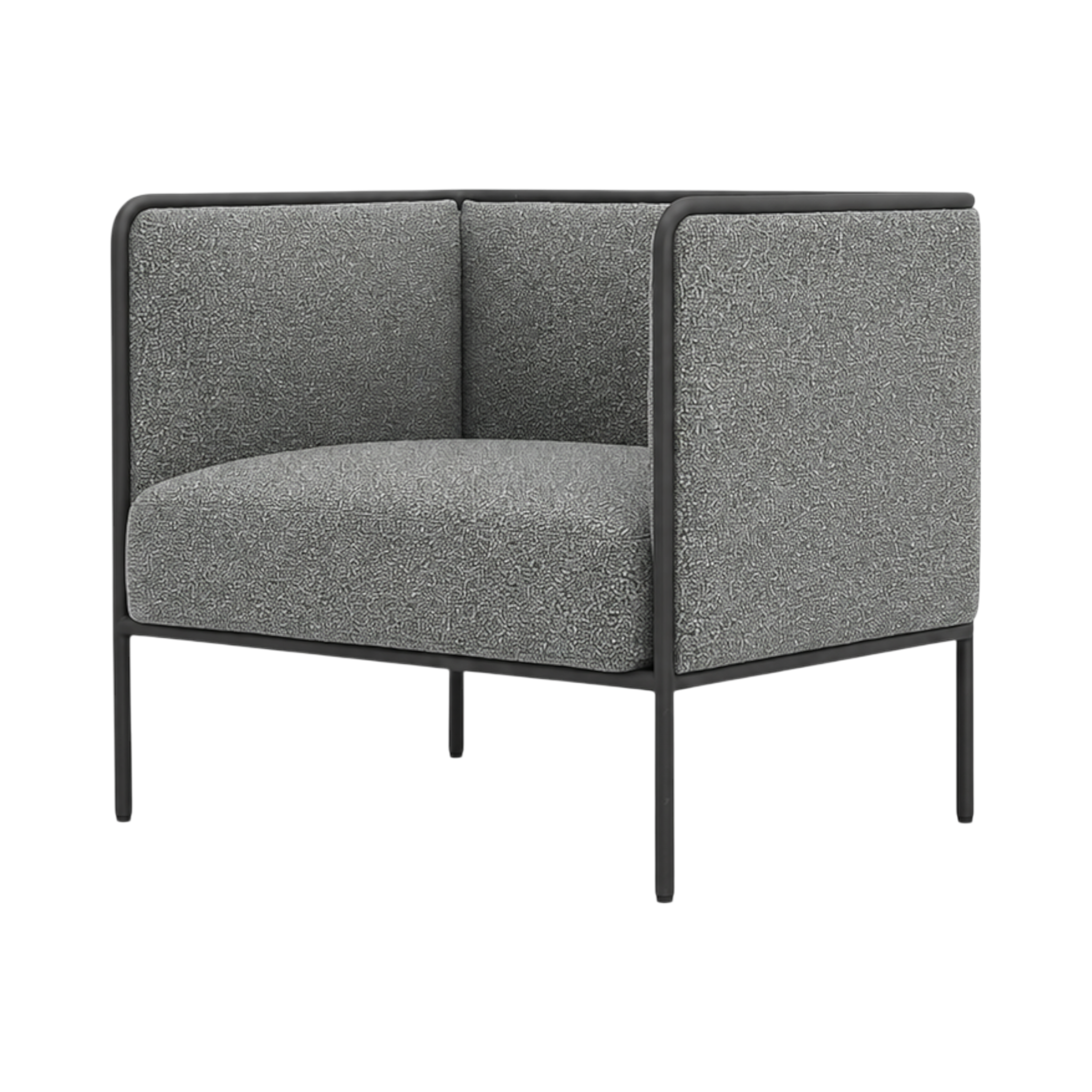 Oliver Lowback Lounge Chair – Grey