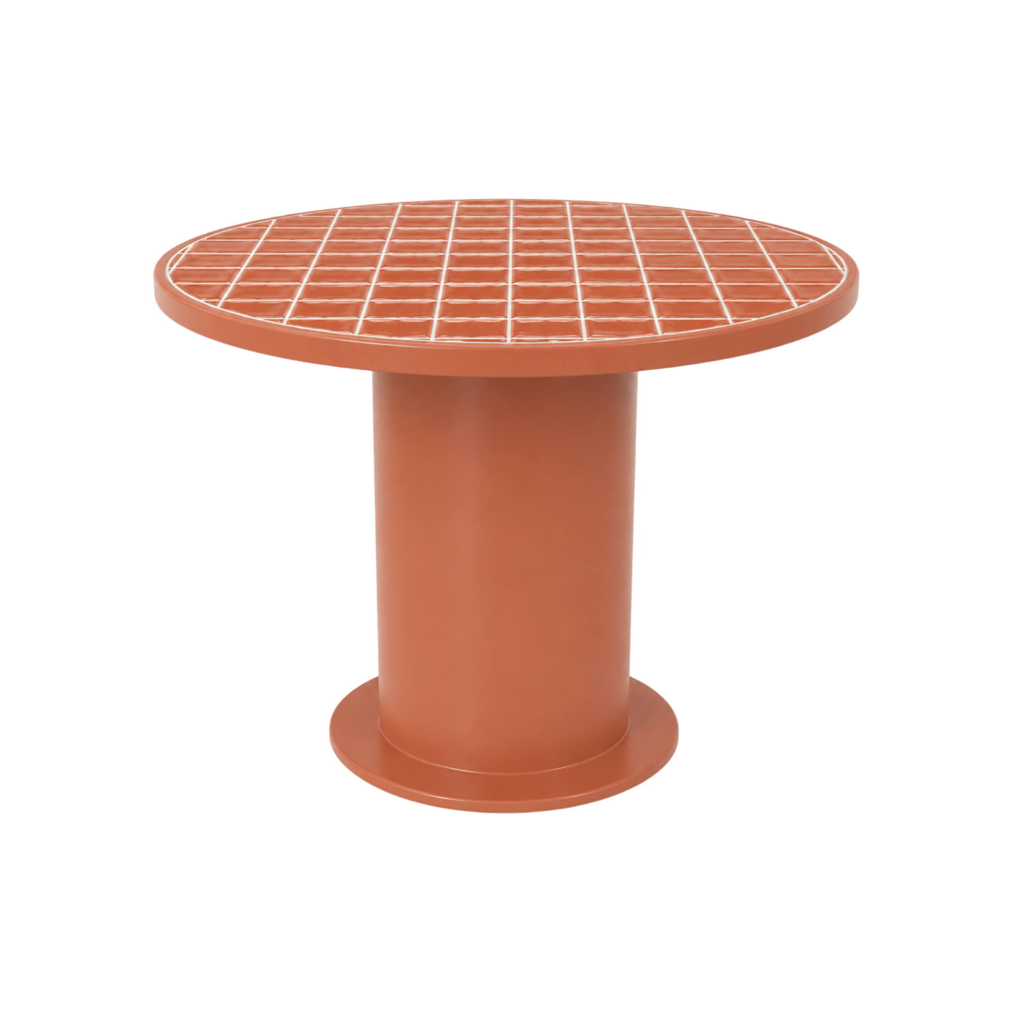 Otis Cafe Table – Round – Terracotta