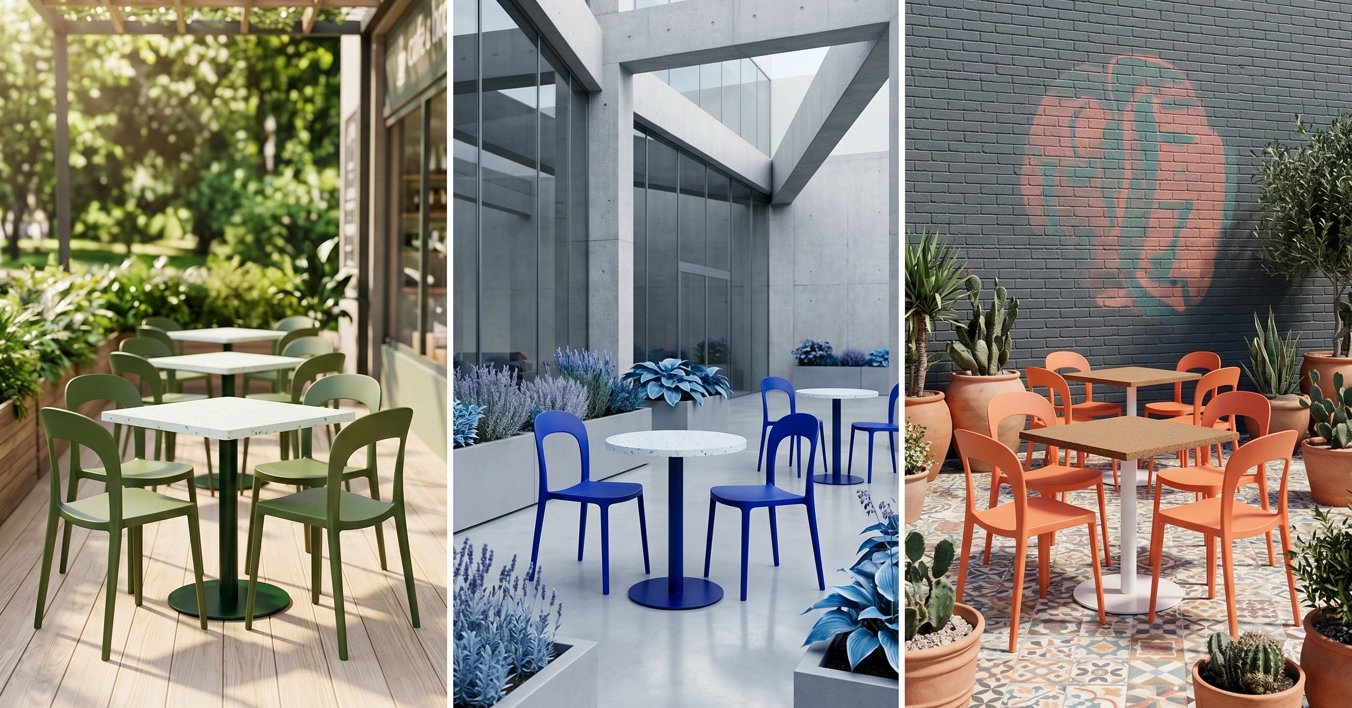 Ovalo Chair in-situ scene - Green Loop Global