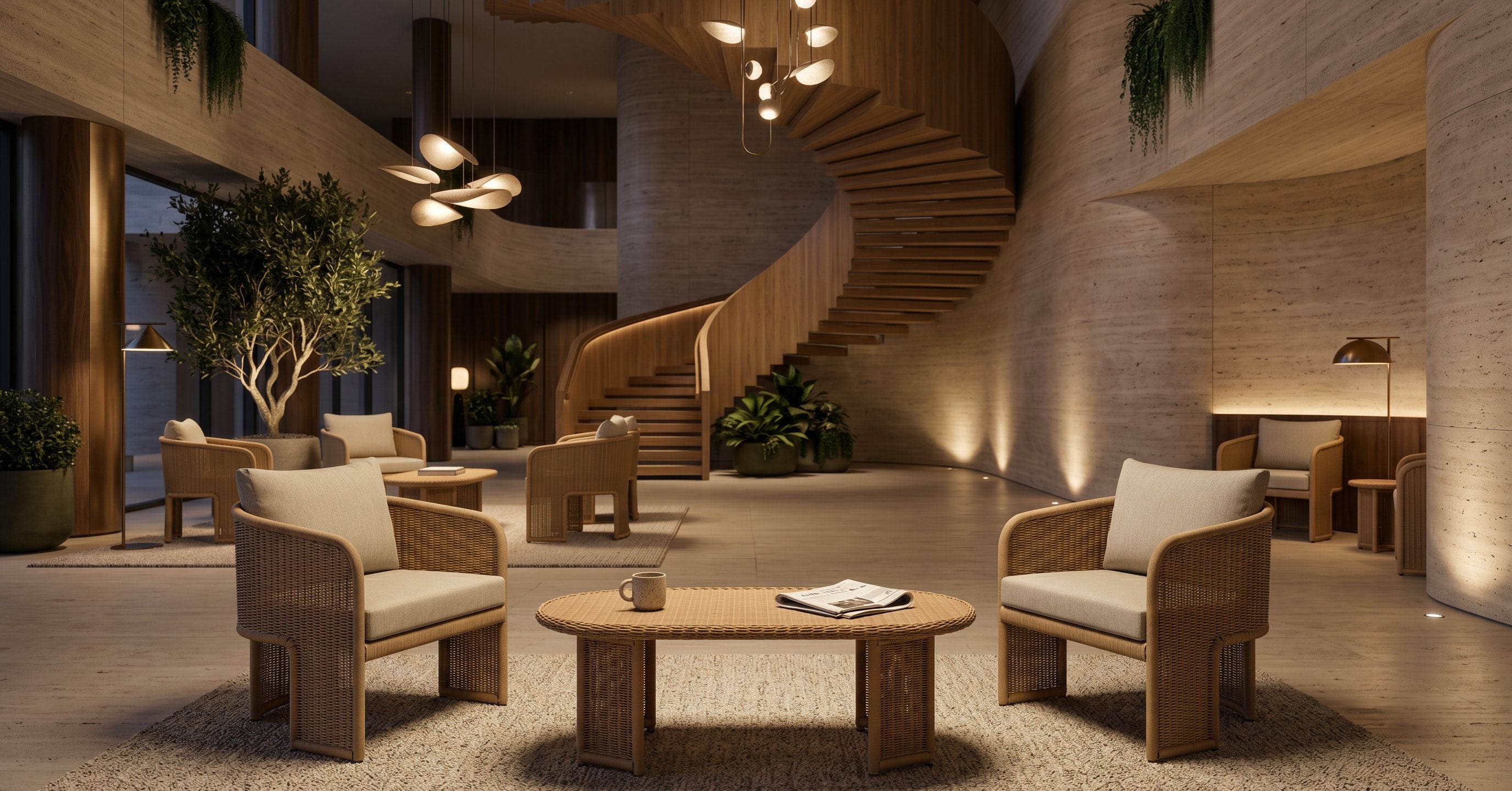 Piper Armchair in-situ scene - Green Loop Global