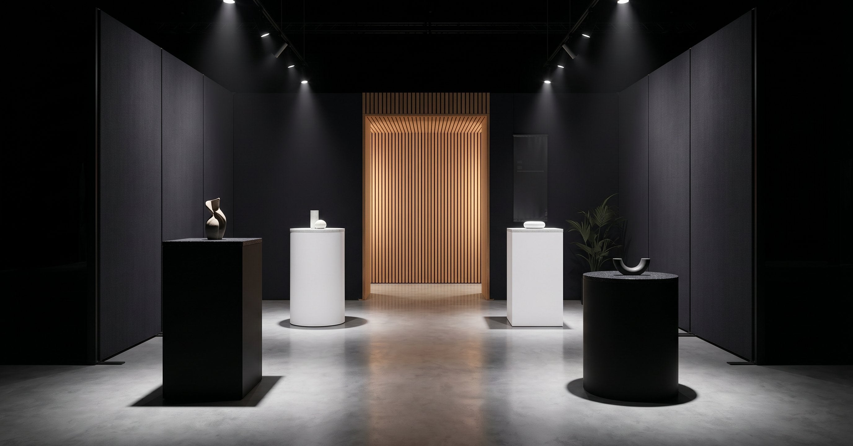 Box Plinth 600 – H750 in-situ scene - Green Loop Global