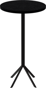 Quadro Bar Table – 60cm Round – Black / Black Onyx Dapple