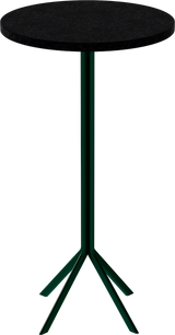 Quadro Bar Table – 60cm Round – Green / Black Onyx Dapple