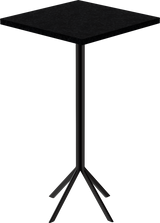 Quadro Bar Table – 60cm Square – Black / Black Onyx Dapple