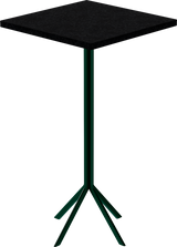 Quadro Bar Table – 60cm Square – Green / Black Onyx Dapple