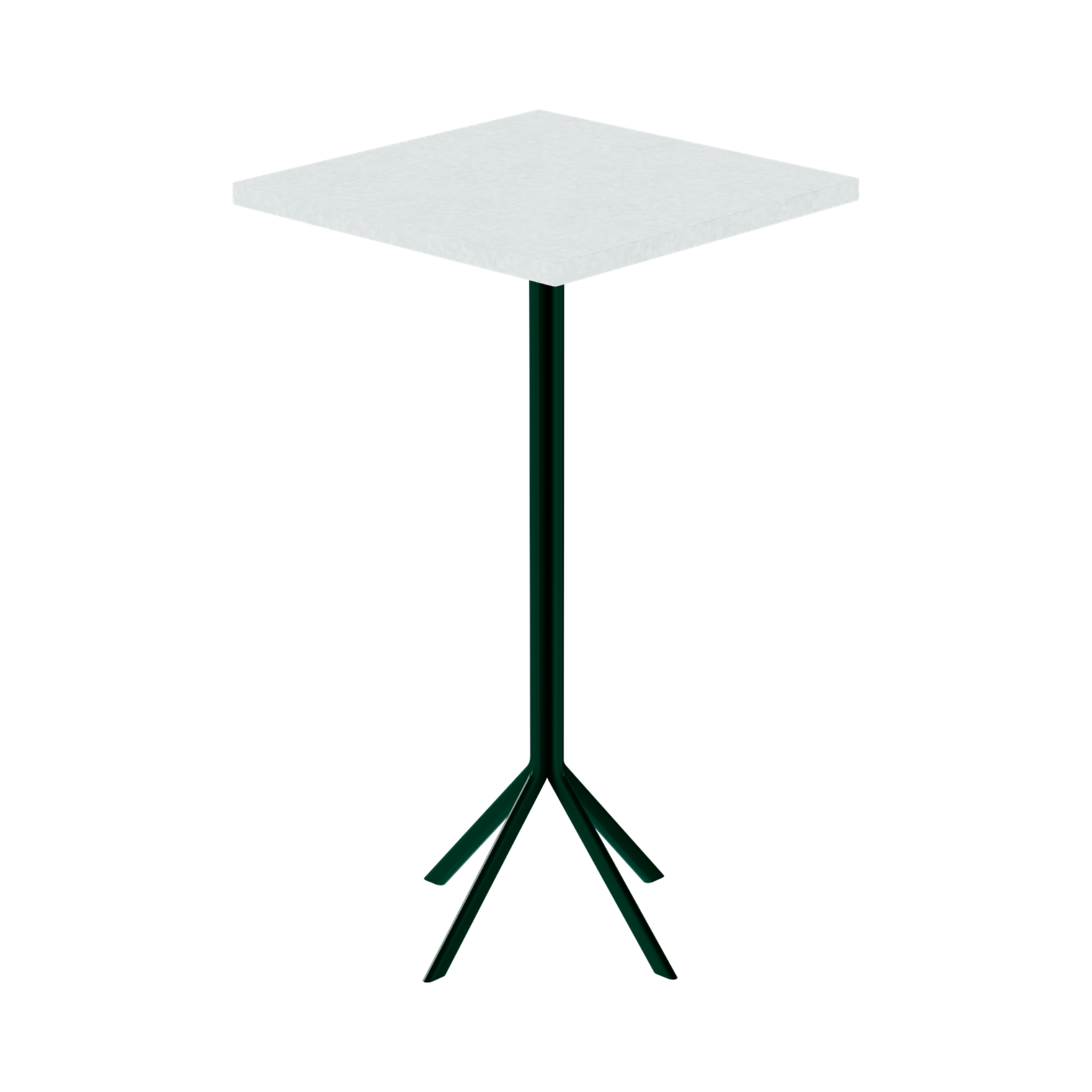 Quadro Bar Table – 60cm Square – Green / White Chalk Dapple