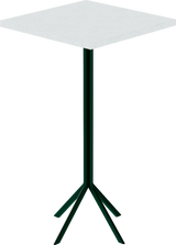 Quadro Bar Table – 60cm Square – Green / White Chalk Dapple
