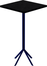 Quadro Bar Table – 60cm Square – Navy / Black Onyx Dapple