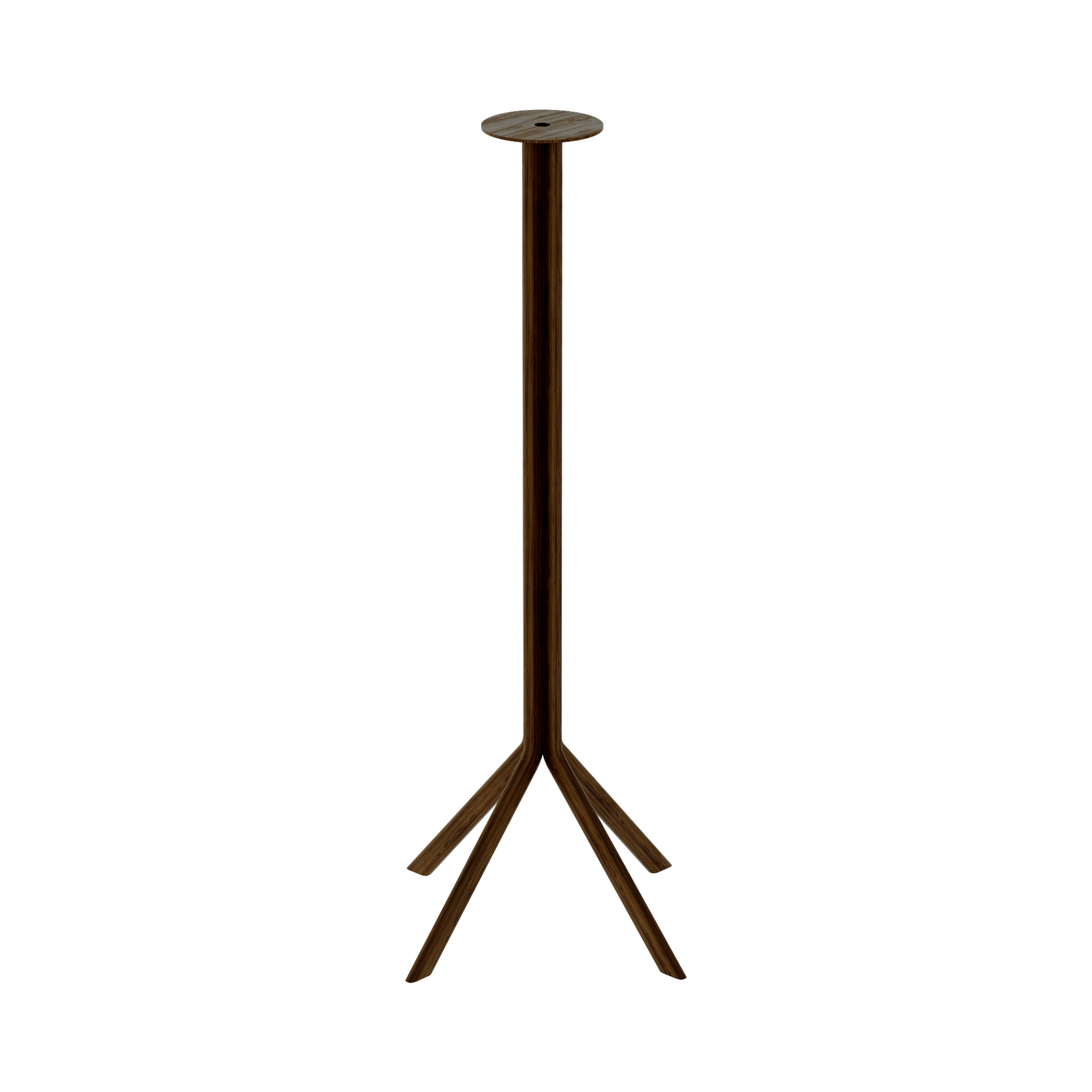 Quadro Bar Table Base – Walnut Oak