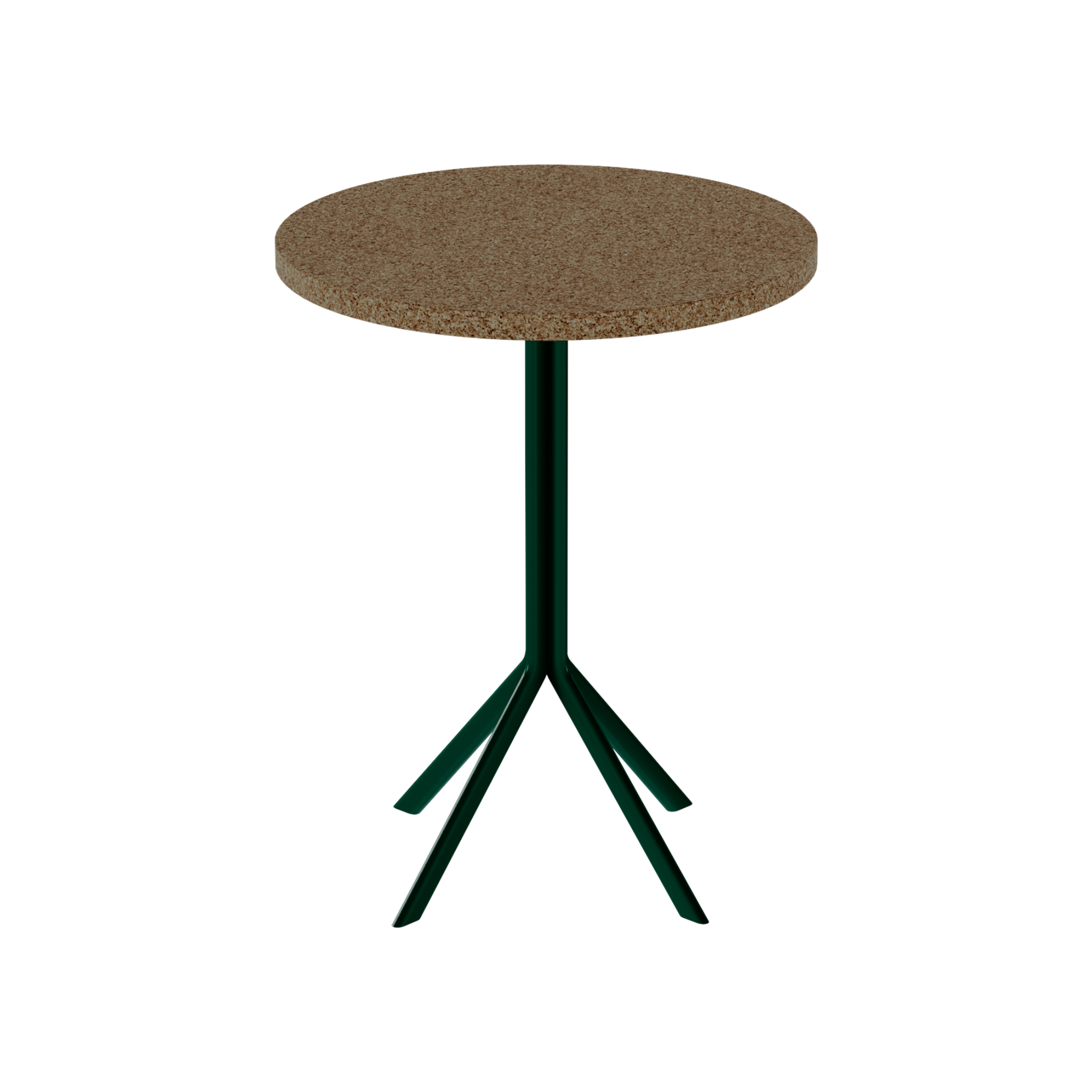 Quadro Cafe Table – 60cm Round – Green / Grano Natural