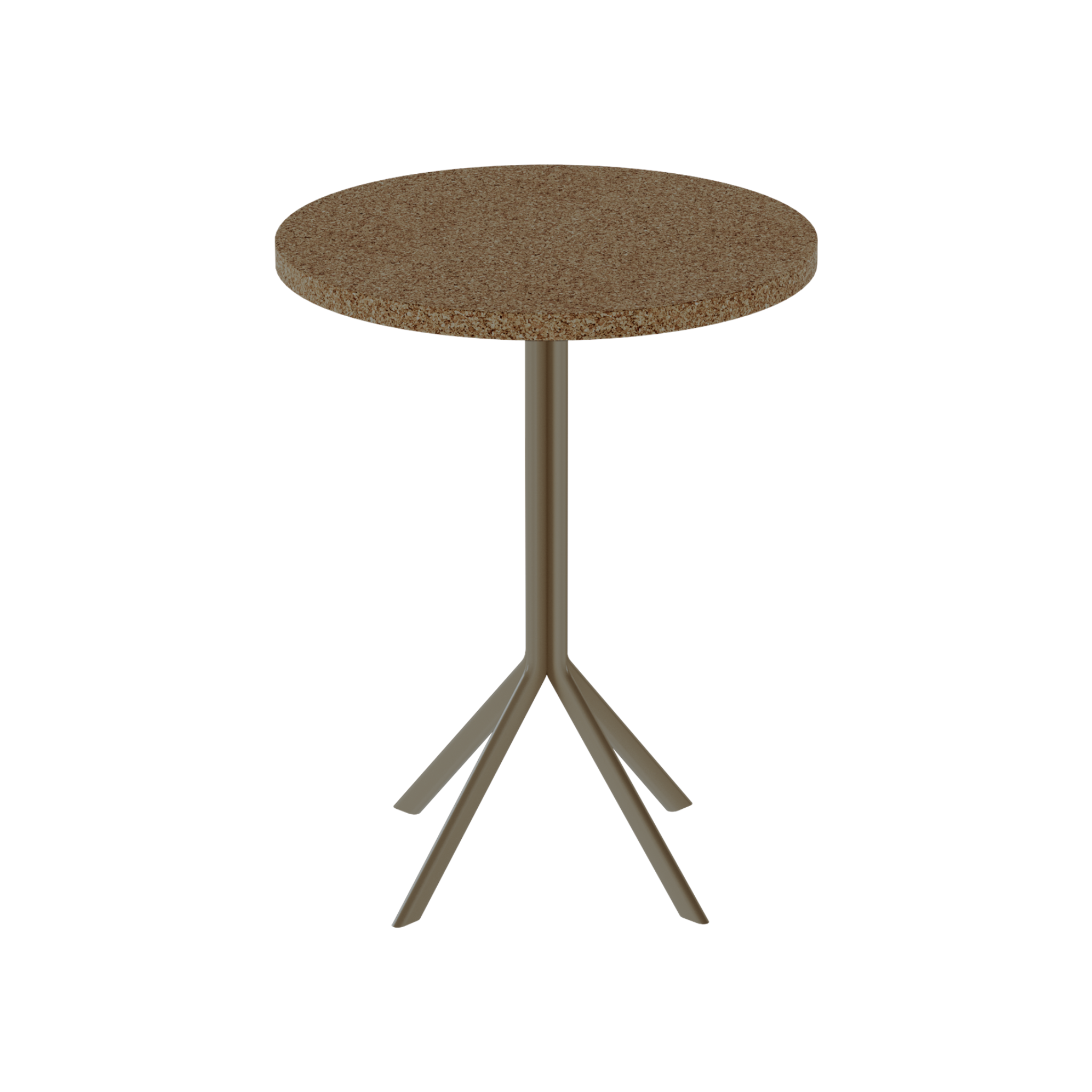 Quadro Cafe Table – 60cm Round – Taupe / Grano Natural