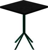 Quadro Cafe Table – 60cm Square – Green / Black Onyx Dapple