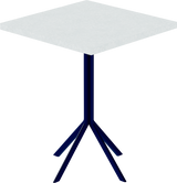 Quadro Cafe Table – 60cm Square – Navy / White Chalk Dapple