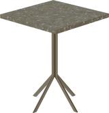 Quadro Cafe Table – 60cm Square – Taupe / Taupe Dapple