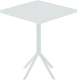 Quadro Cafe Table – 60cm Square – White / White Chalk Dapple