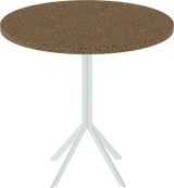 Quadro Cafe Table – 80cm Round - Green Loop Global furniture