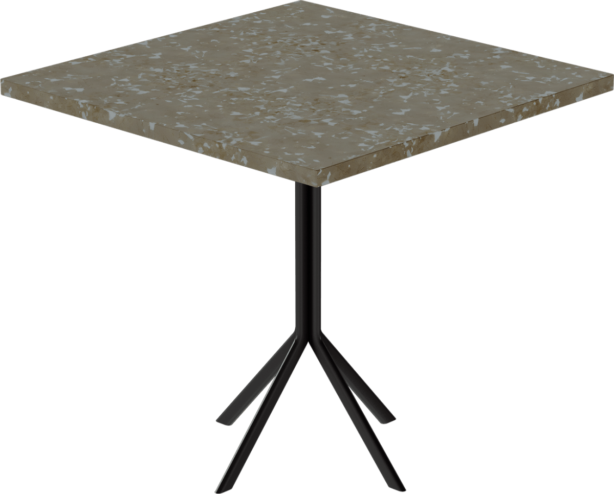 Quadro Cafe Table – 80cm Square - Green Loop Global