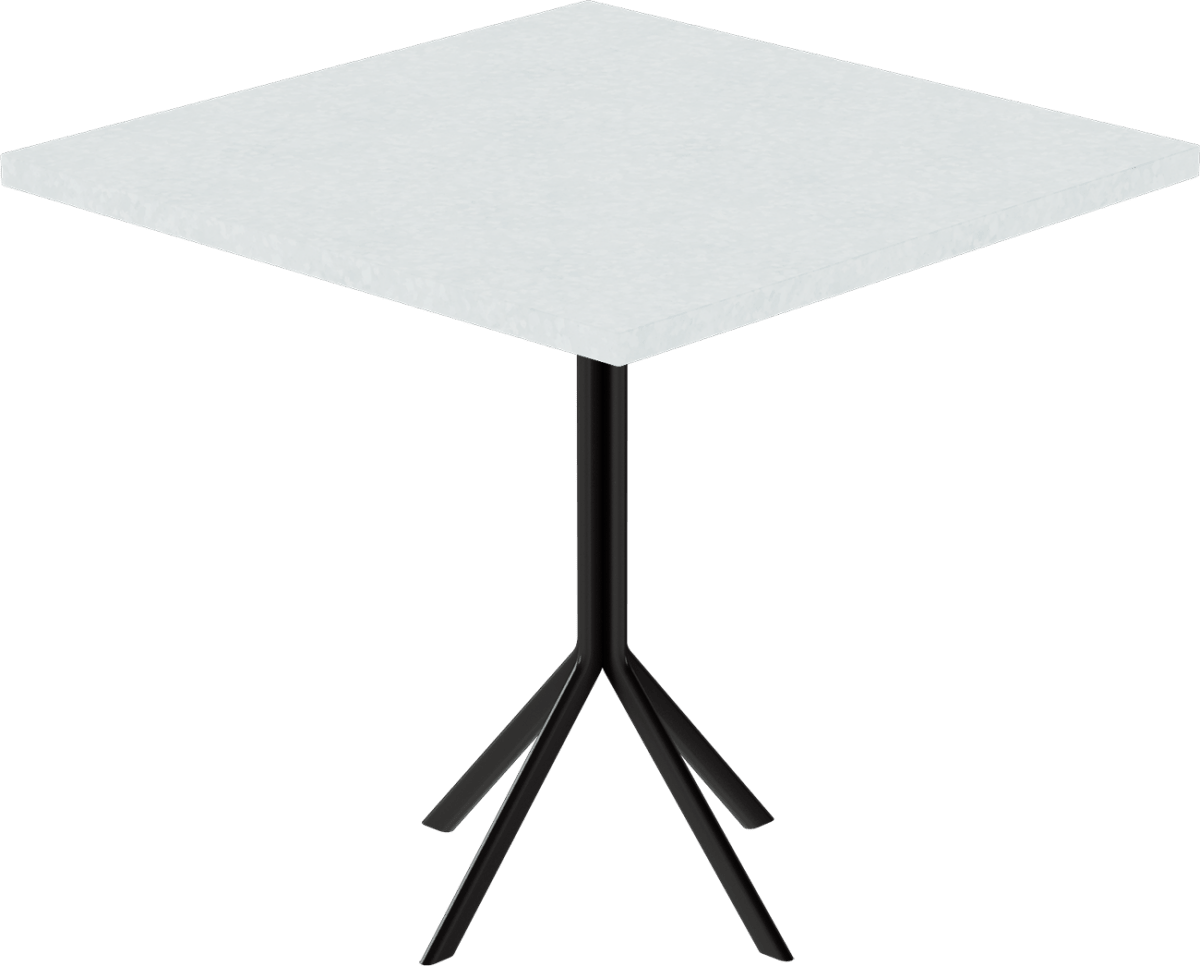 Quadro Cafe Table – 80cm Square - Green Loop Global
