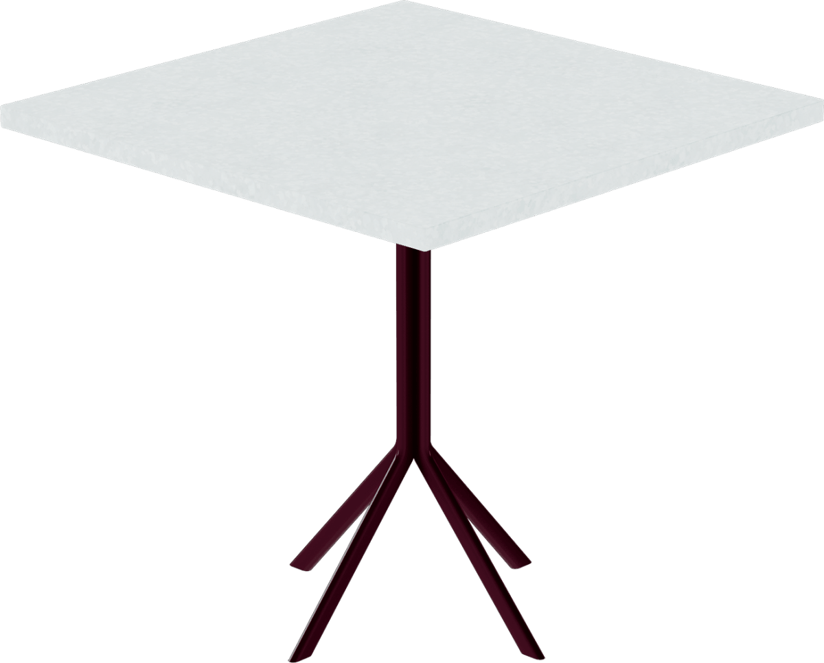 Quadro Cafe Table – 80cm Square - Green Loop Global