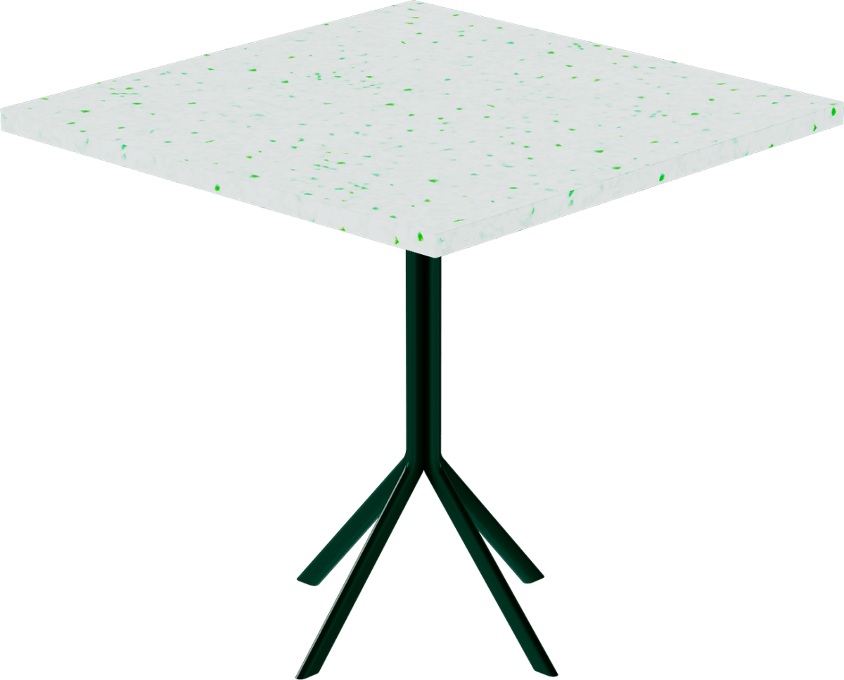 Quadro Cafe Table – 80cm Square - Green Loop Global