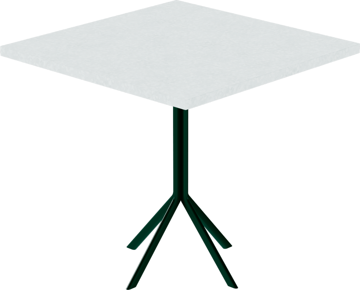 Quadro Cafe Table – 80cm Square - Green Loop Global