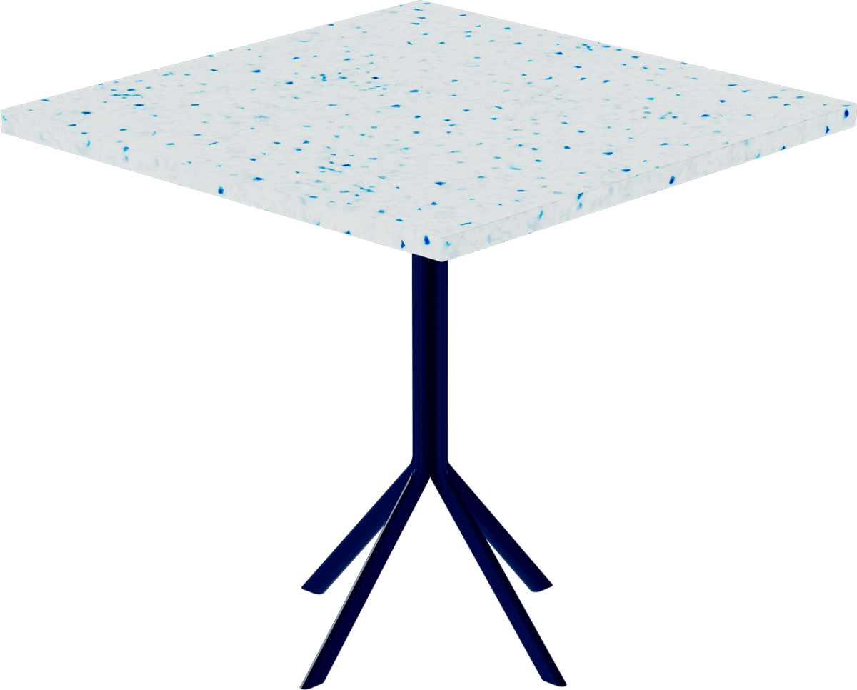 Quadro Cafe Table – 80cm Square - Green Loop Global