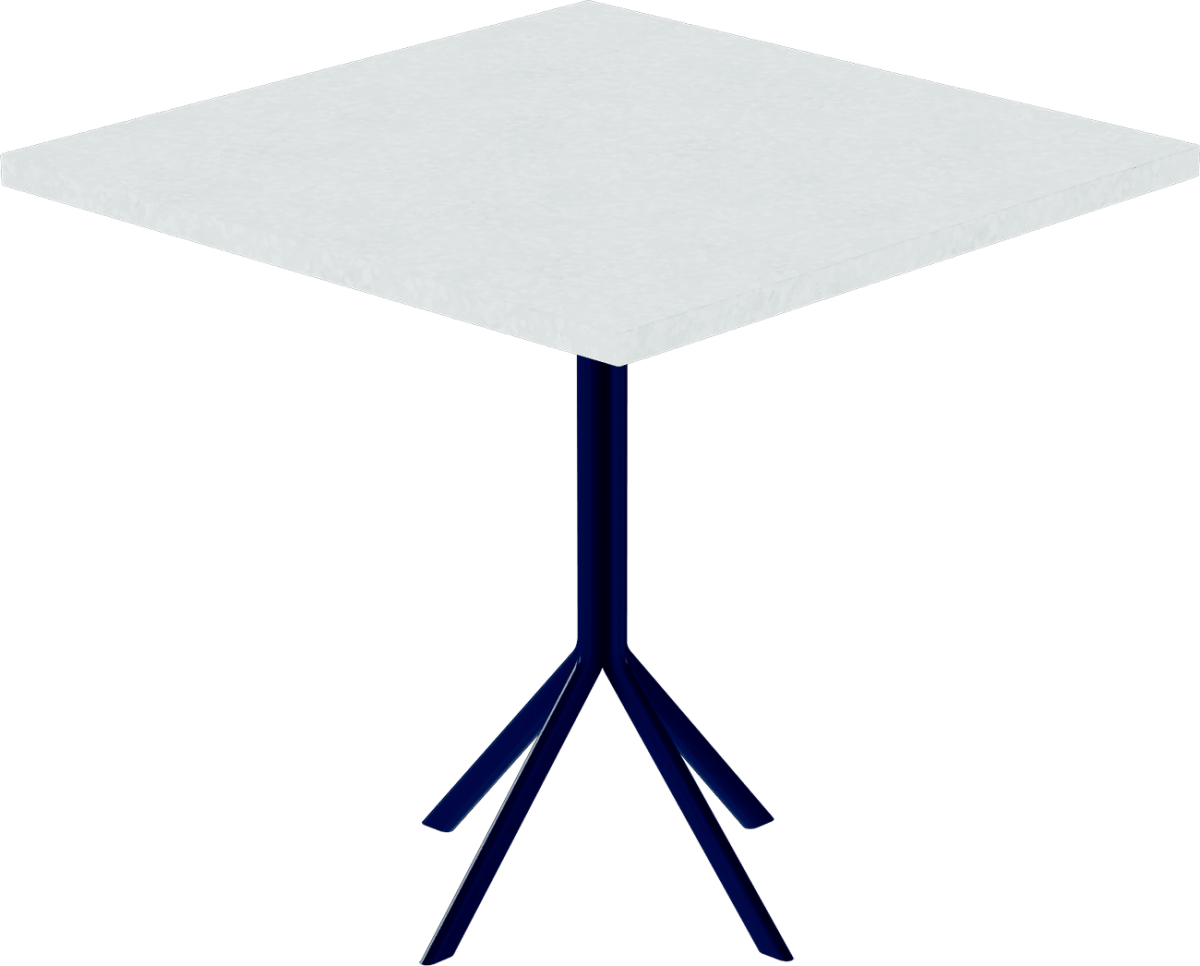 Quadro Cafe Table – 80cm Square - Green Loop Global