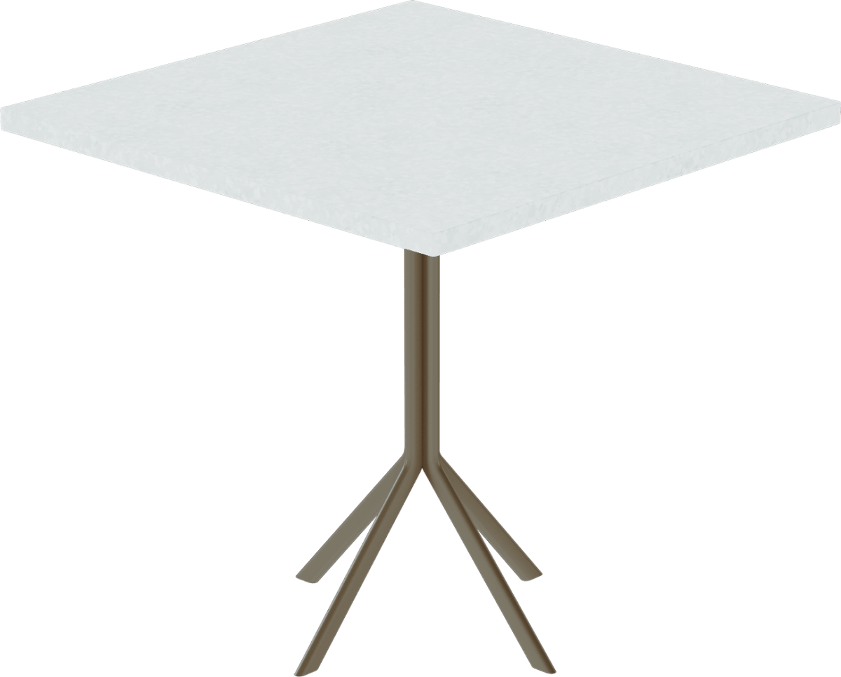 Quadro Cafe Table – 80cm Square - Green Loop Global