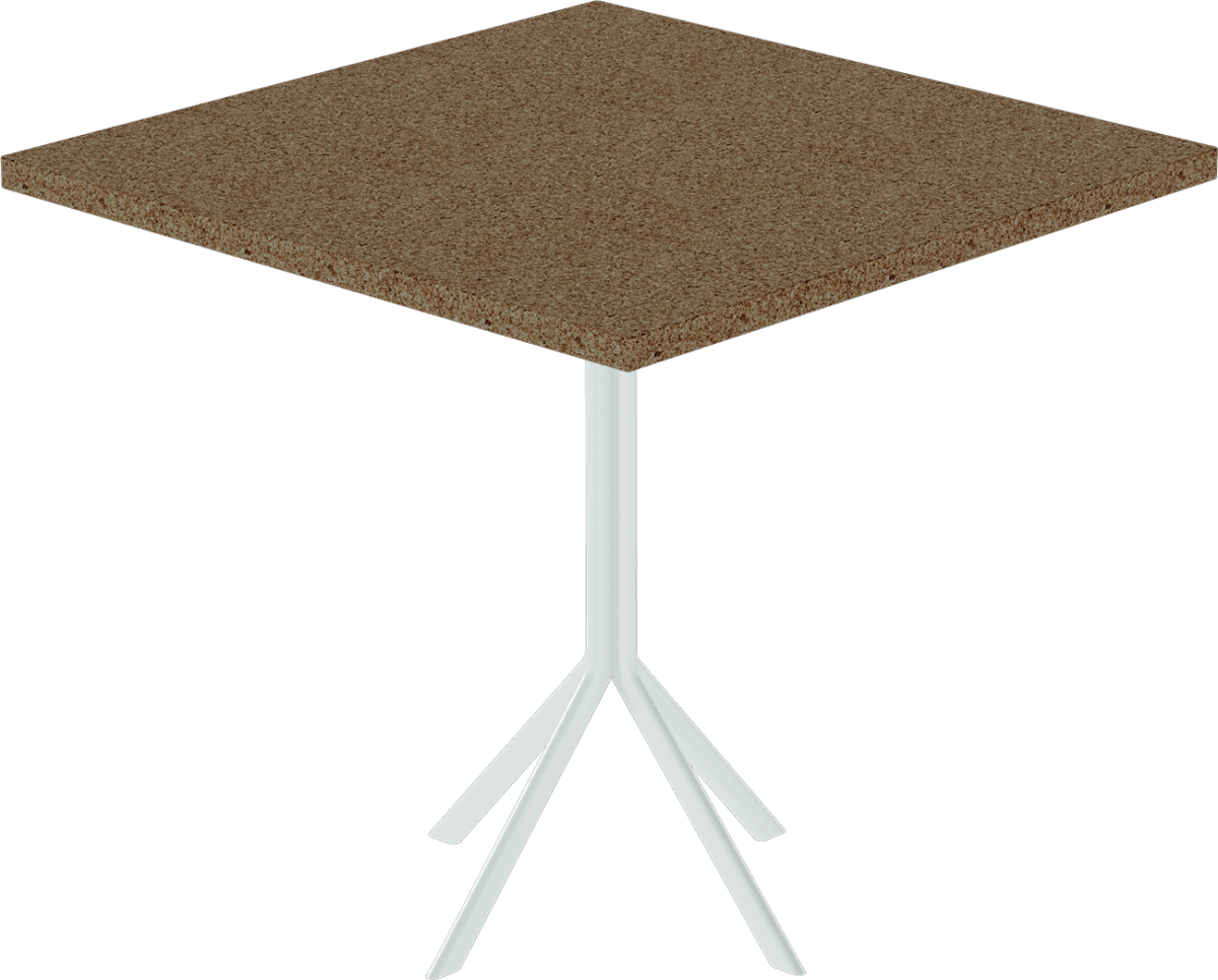 Quadro Cafe Table – 80cm Square - Green Loop Global