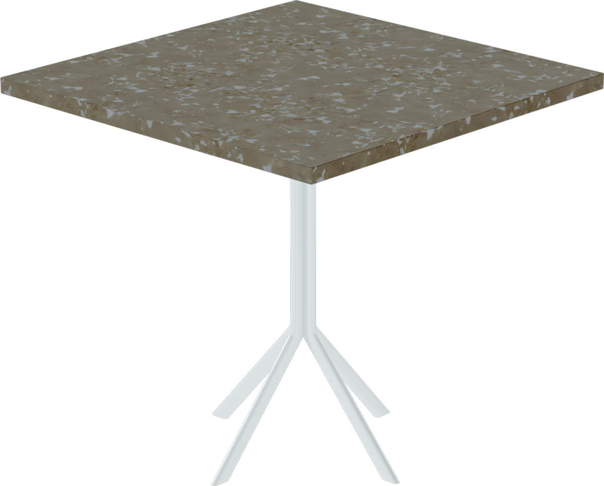 Quadro Cafe Table – 80cm Square - Green Loop Global